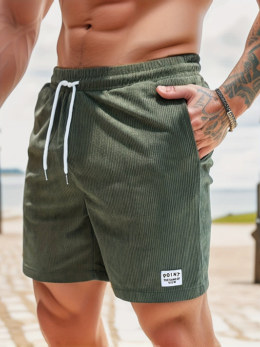 COLLIN | Ribfluwelen Short