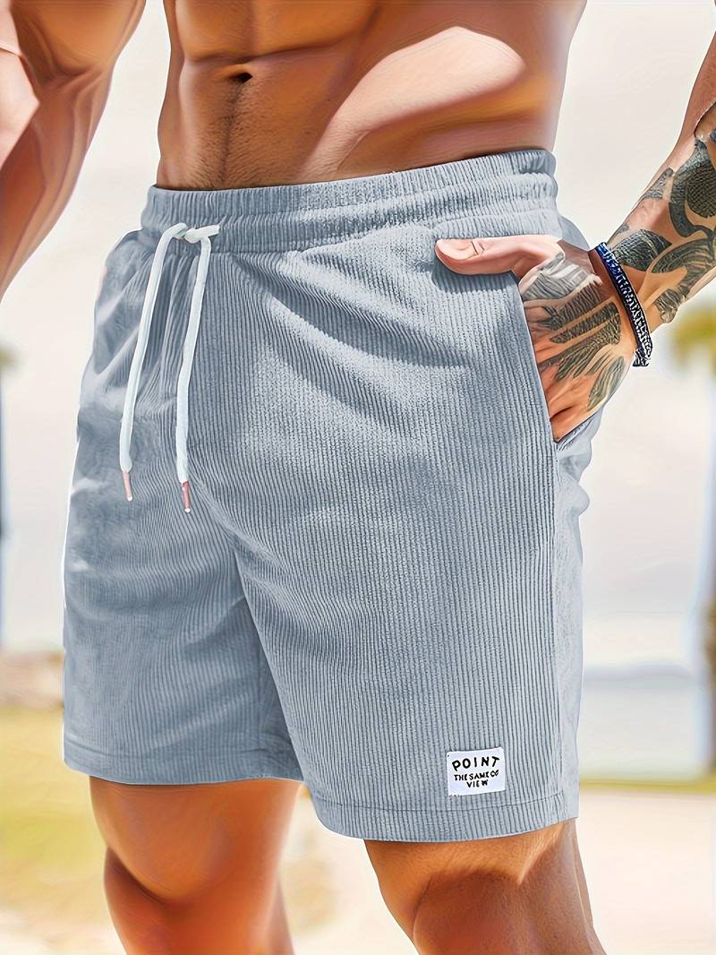 COLLIN | Ribfluwelen Short