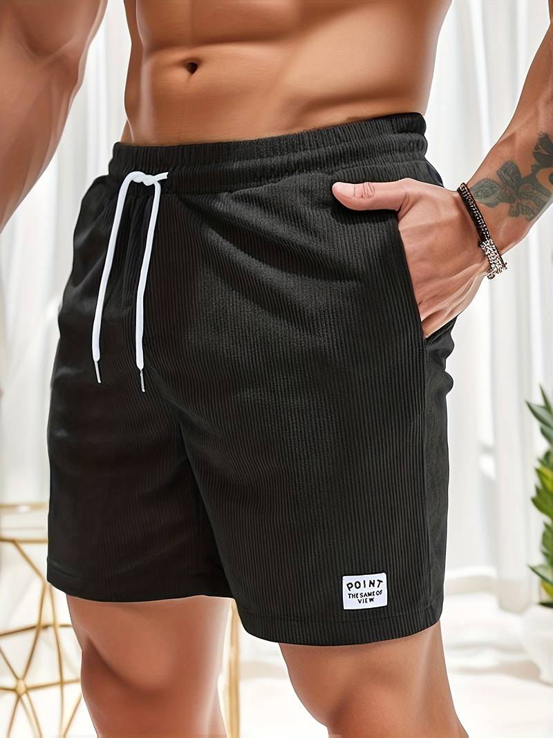 COLLIN | Ribfluwelen Short