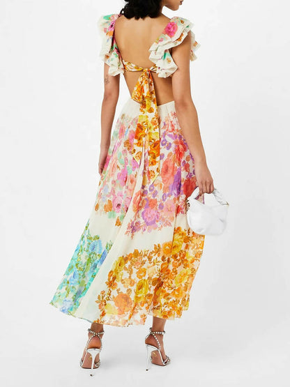 CHLOE | Floral Maxi-Jurk