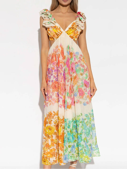 CHLOE | Floral Maxi-Jurk