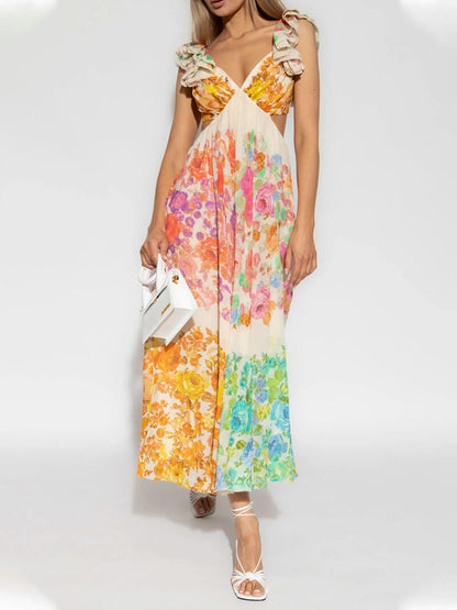 CHLOE | Floral Maxi-Jurk